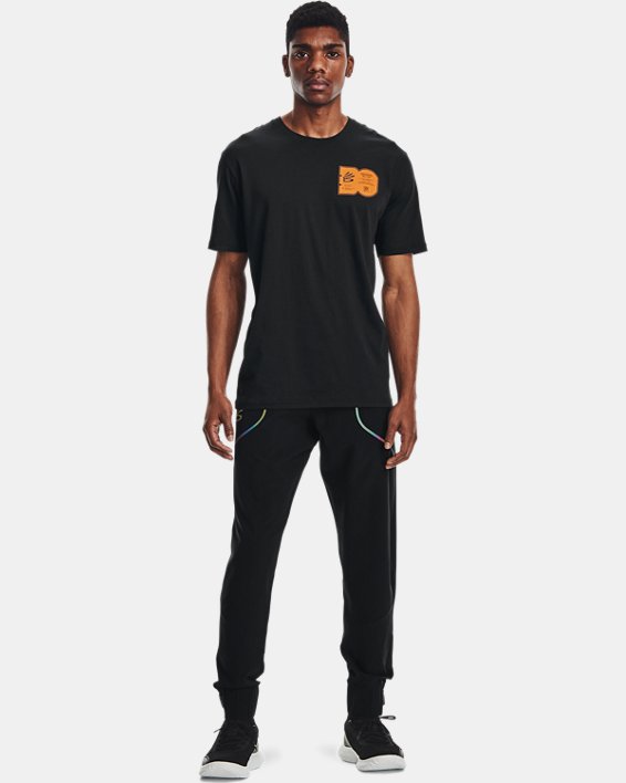Men's Curry Zero Days T-Shirt, Black, pdpMainDesktop image number 2